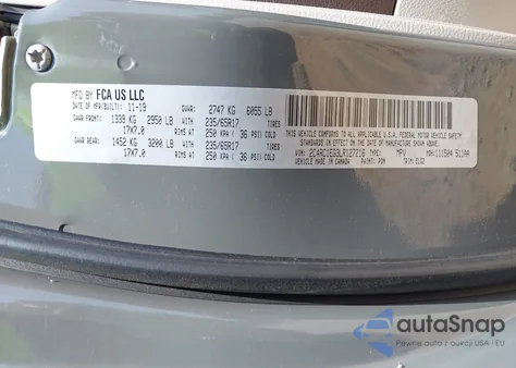 2020 Chrysler Pacifica Touring L Plus from USA, damaged, VIN 2C4RC1EG3LR127216